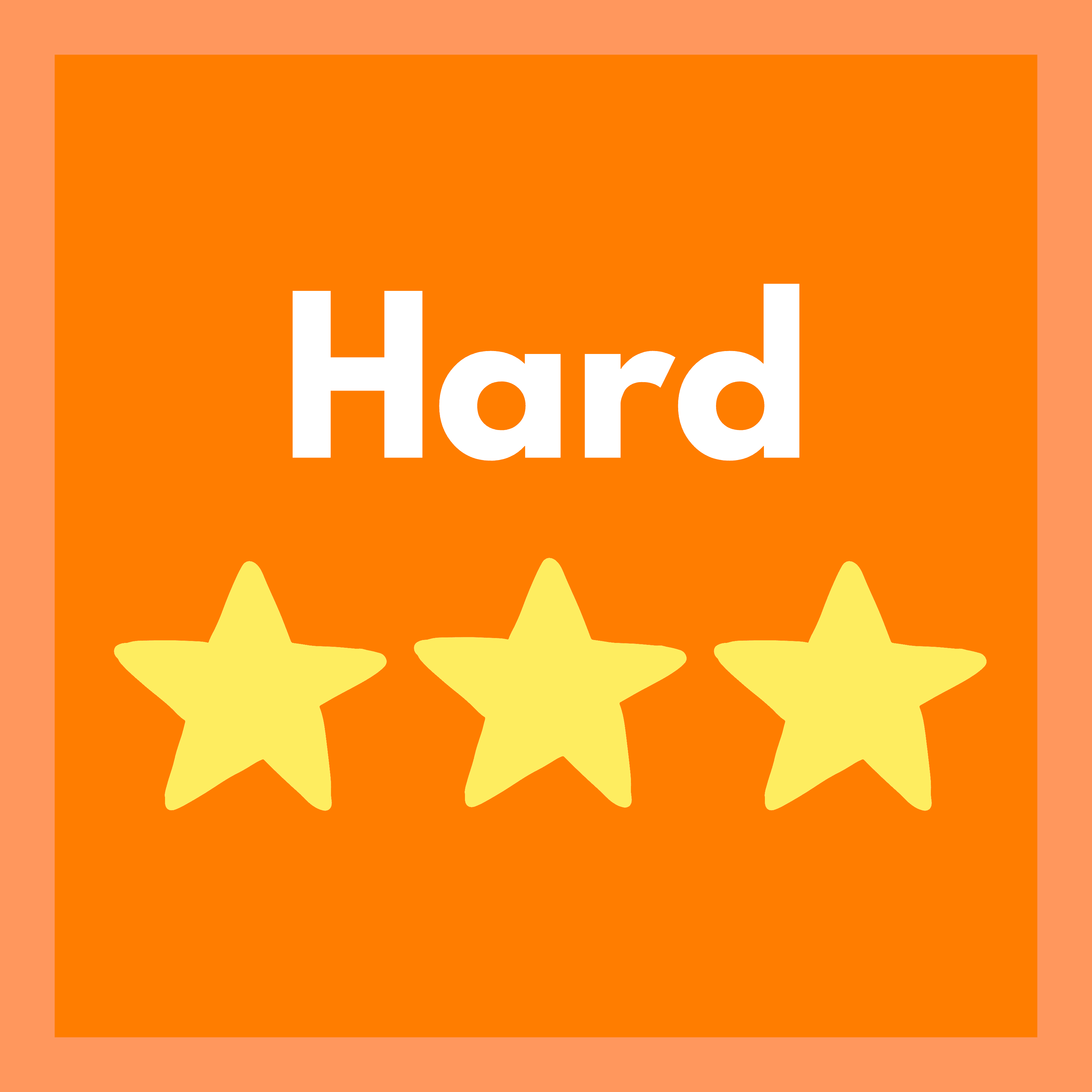 Hard difficulty level